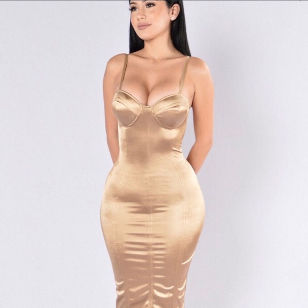 Gold dress